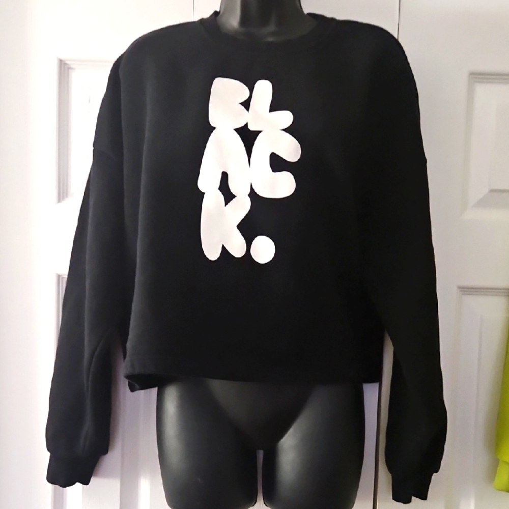 Forever 21 Black Graphic Sweatshirt